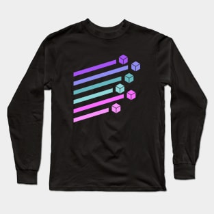 Futuristic D6 Dice Tabletop RPG Long Sleeve T-Shirt